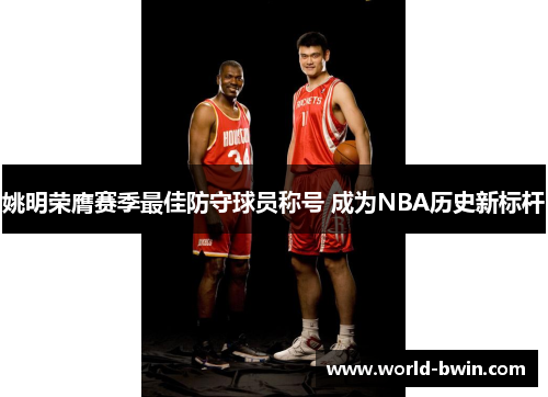 姚明荣膺赛季最佳防守球员称号 成为NBA历史新标杆